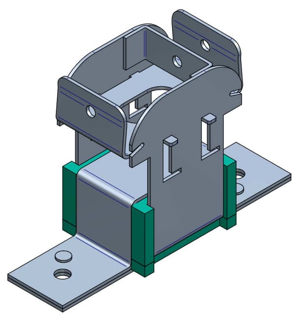EP-700+Sylomer® Super acoustic hangers