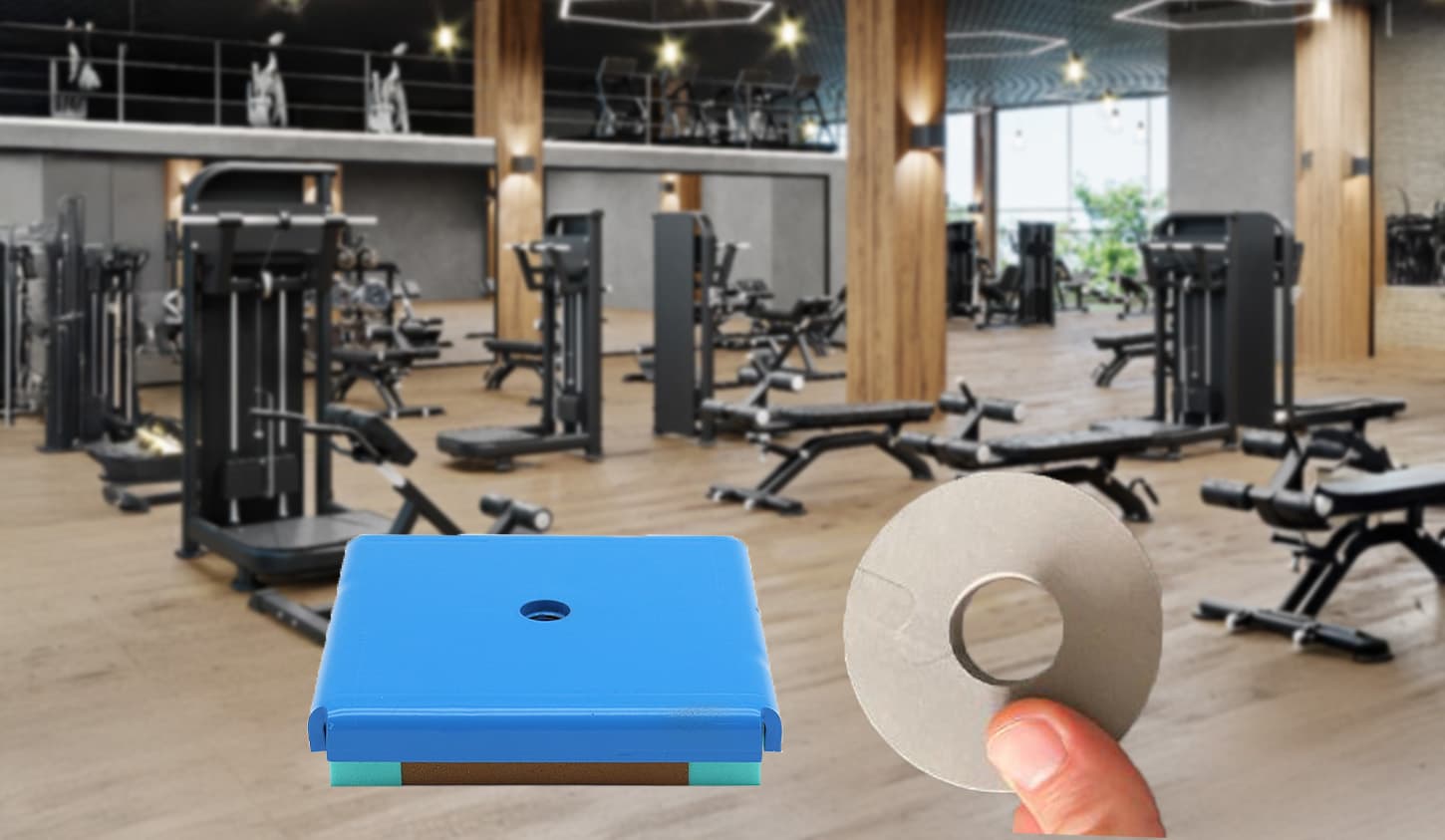 Attrezzature per palestre con studio acustico