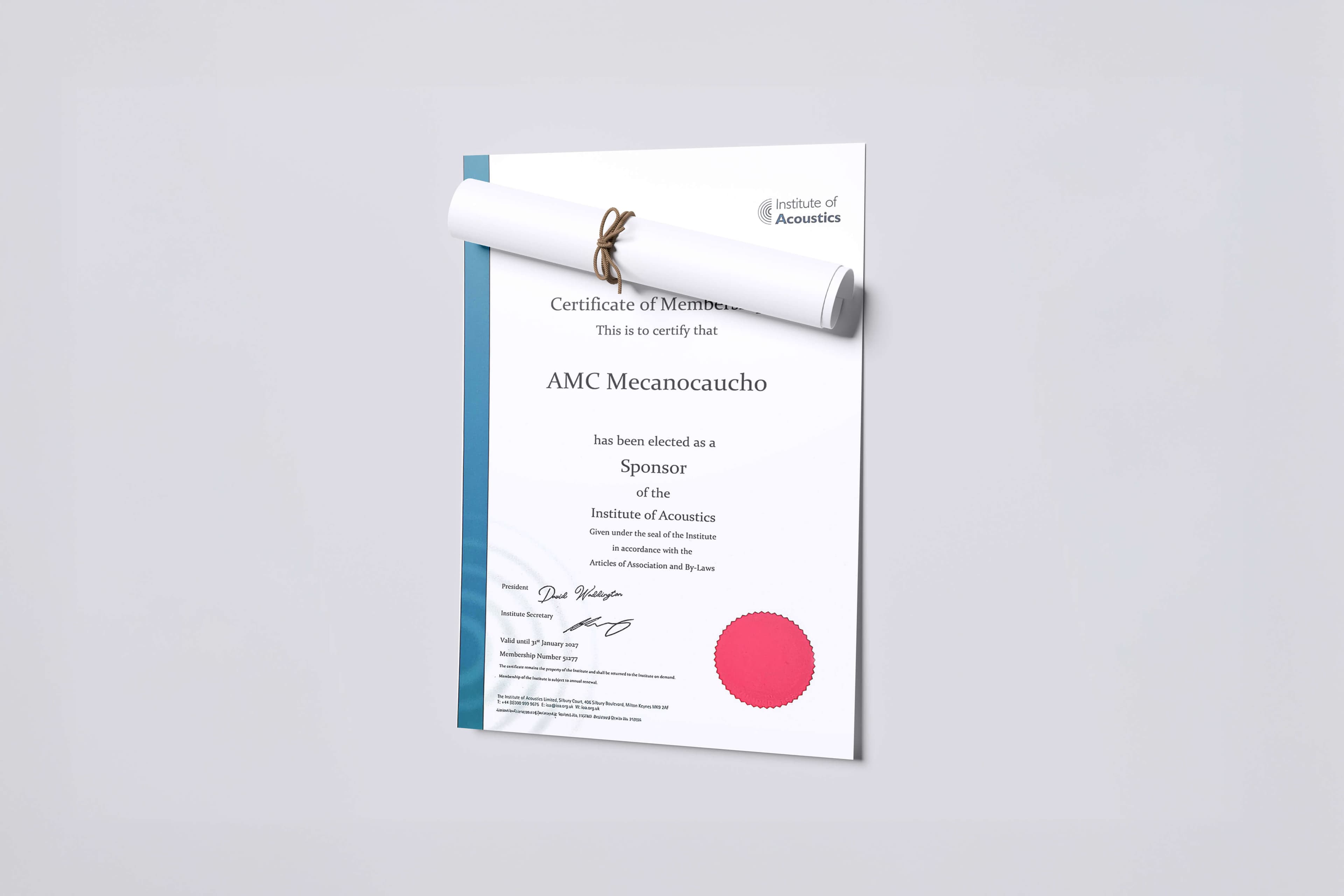 Sponsor certificate 2026