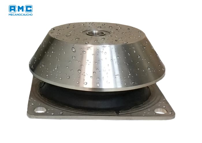 Supports antivibratoires en inox BRBX d’AMC-MECANOCAUCHO