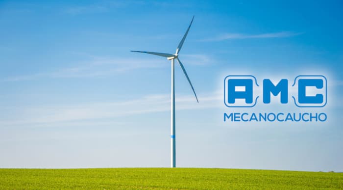 The section of vibration isolators for wind energy of the web mecanocaucho.com.