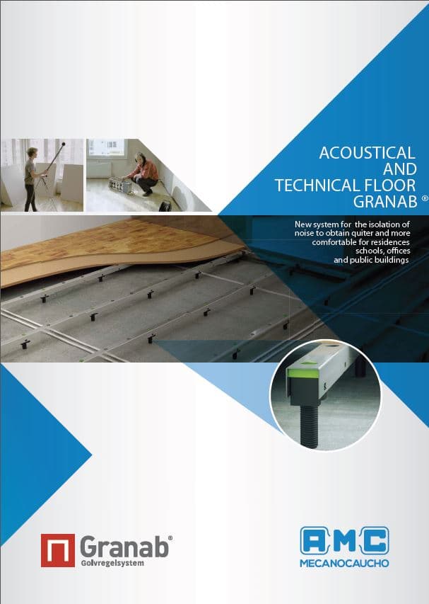Acoustical and technical floor Granab