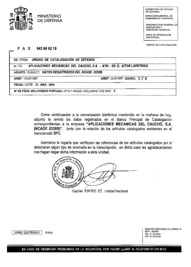 NATO NCAGE 0230 B.