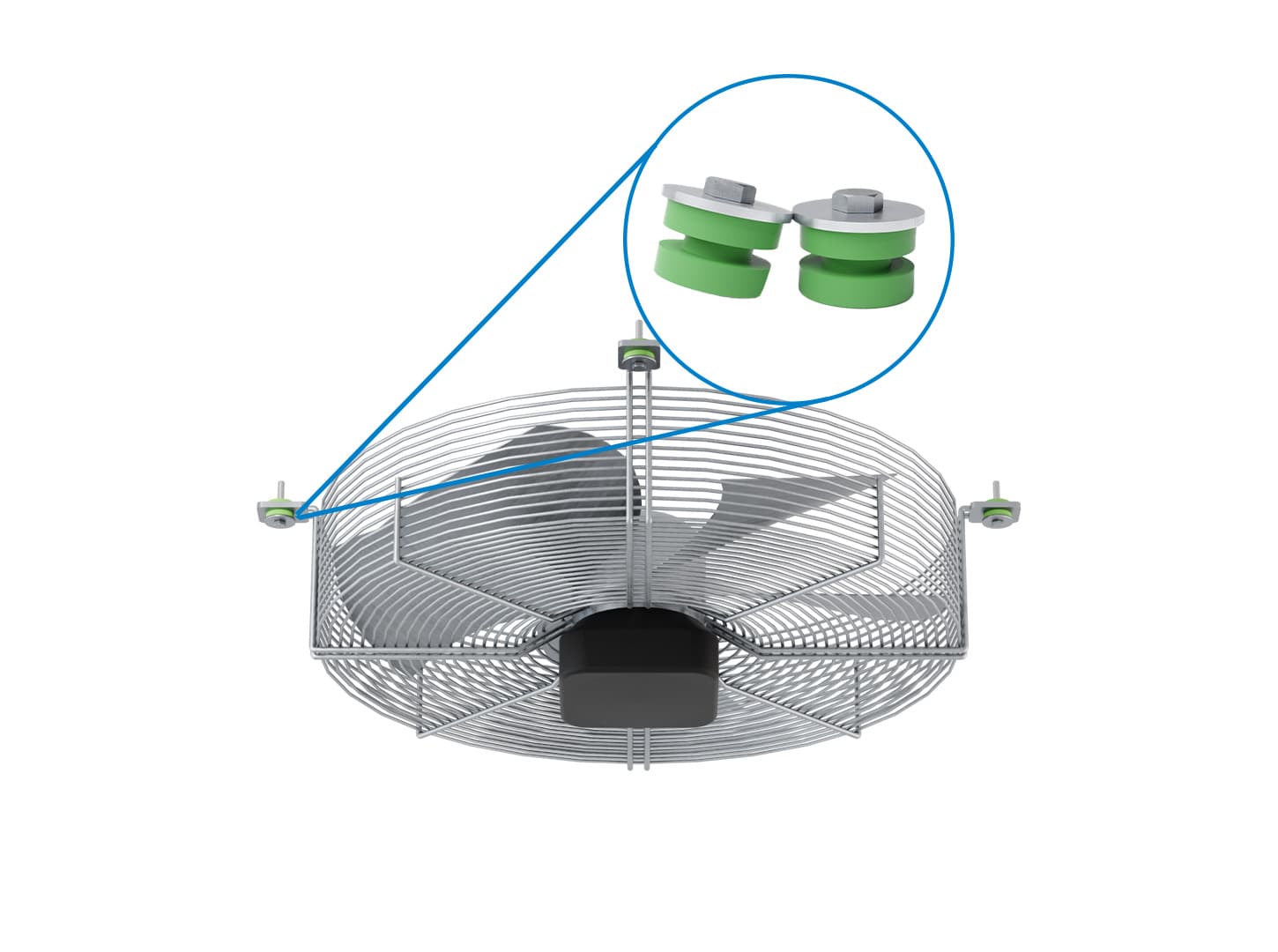 Akustik Ventilator + Sylomer®