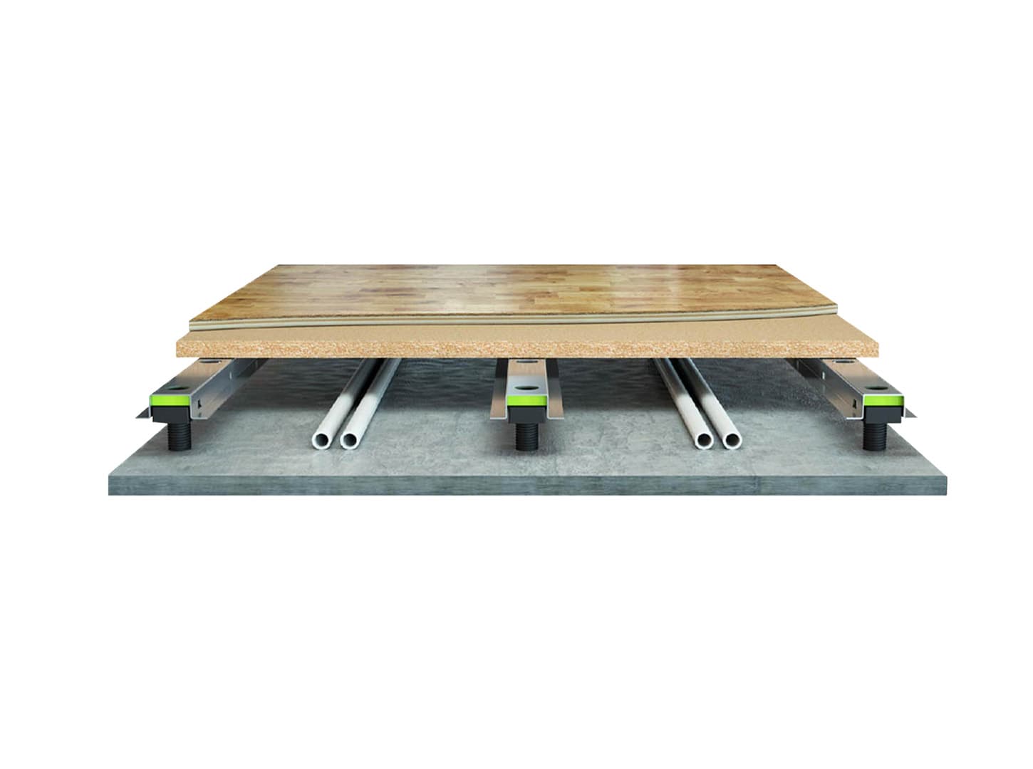 Acoustic and technical floor Granab