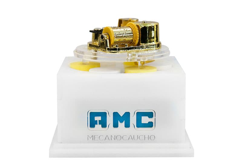 Sylomer® Music Box Demonstration kit Esempio del corretto utilizzo dei supporti antivibranti (REF:760065)