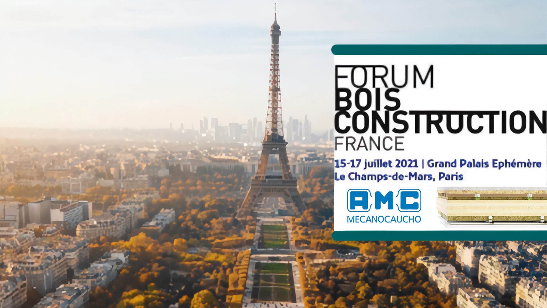 La feria de la construcción forum bois se celebrará del 15 al 17 de julio de 2021 en París.