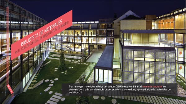 Materioteca del college di Architettura di Madrid