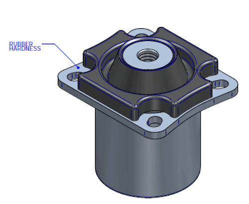 New hydraulic cone 32 anti vibration mount
